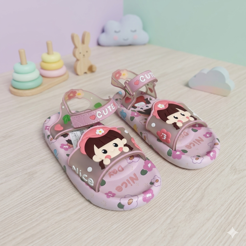 Imported girls' sandals