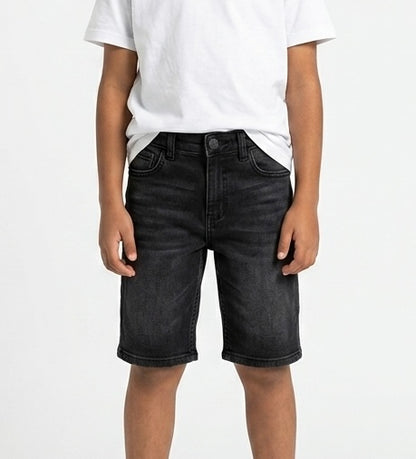 Children's denim shorts by Fox Kids featuring a casual fit and classic blue jean design, suitable for boys.