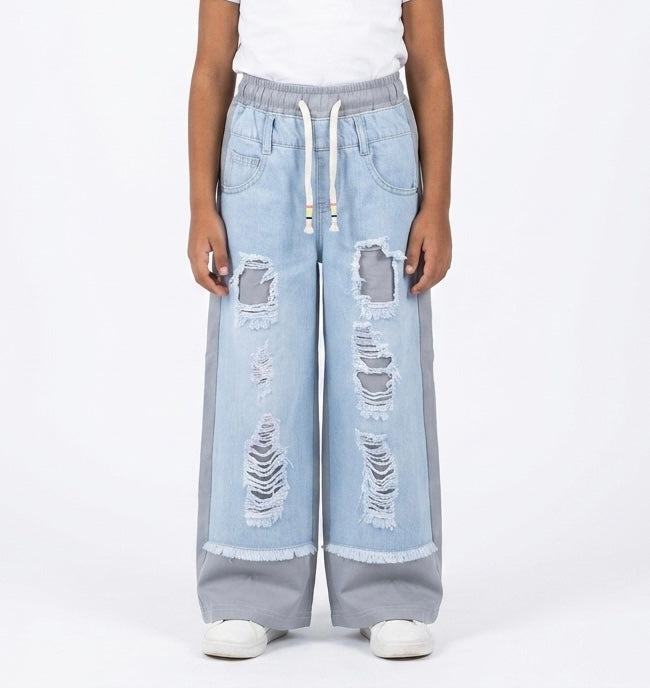 Pink girls' pants by Fox Kids, featuring comfortable fabric and stylish design, perfect for casual wear.