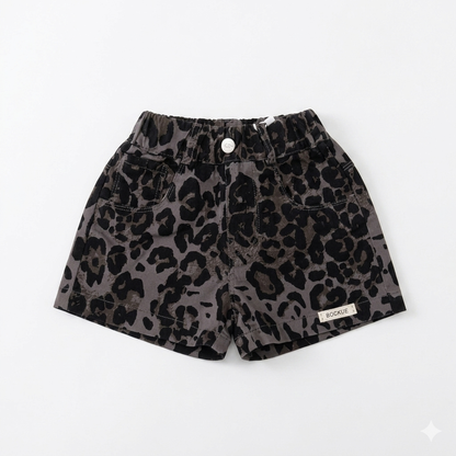 Imported tiger-print shorts for girls