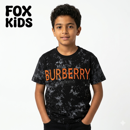Fox Kids boys' T-shirt featuring colorful cartoon design, soft cotton fabric, comfortable fit for kids.