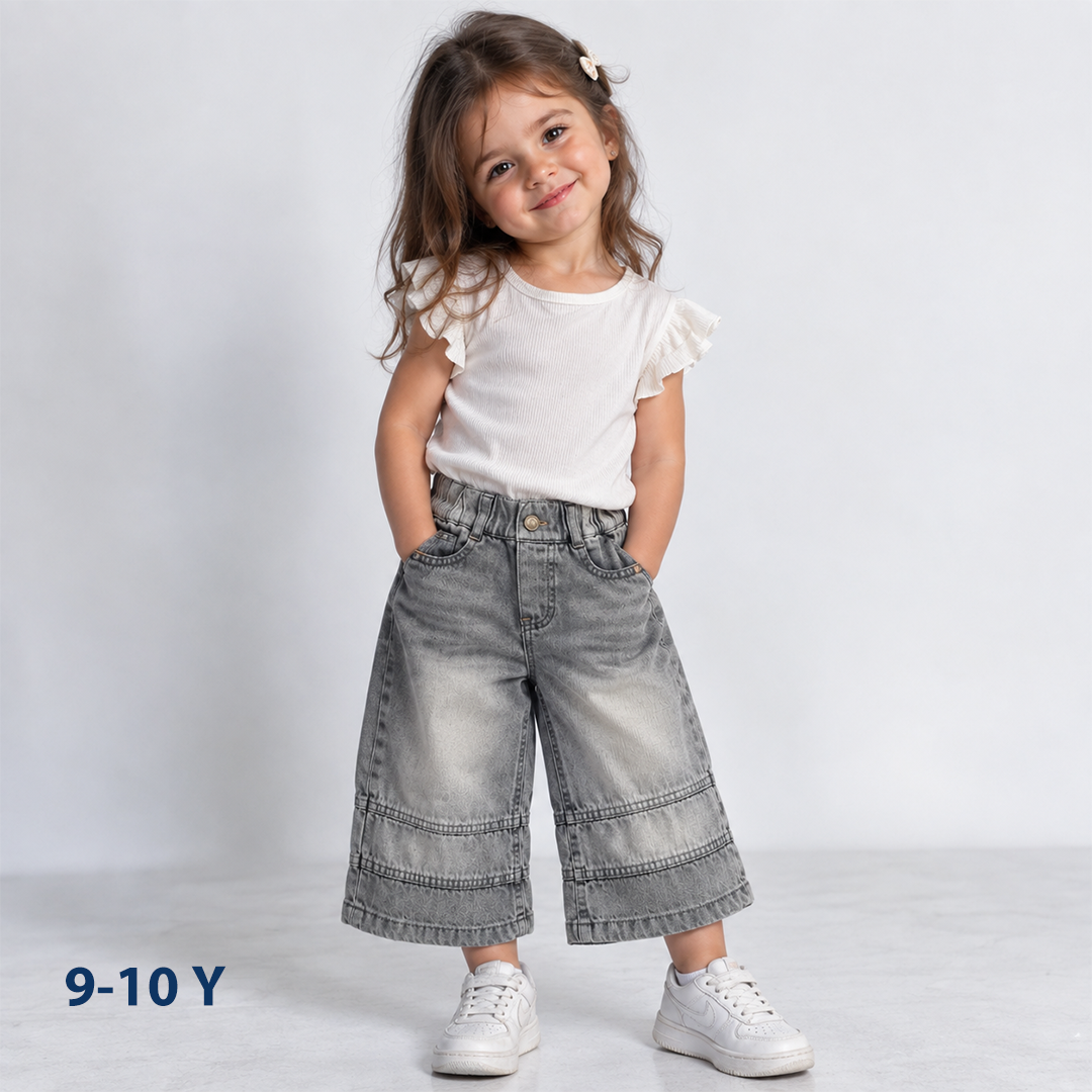 Elastic waist Wide_Leg
