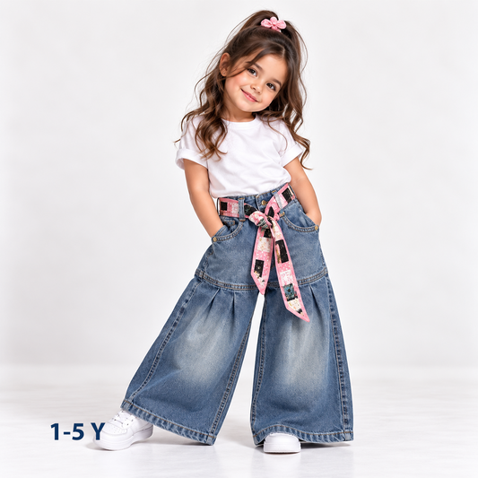 High-Waist Wide-Leg Jeans