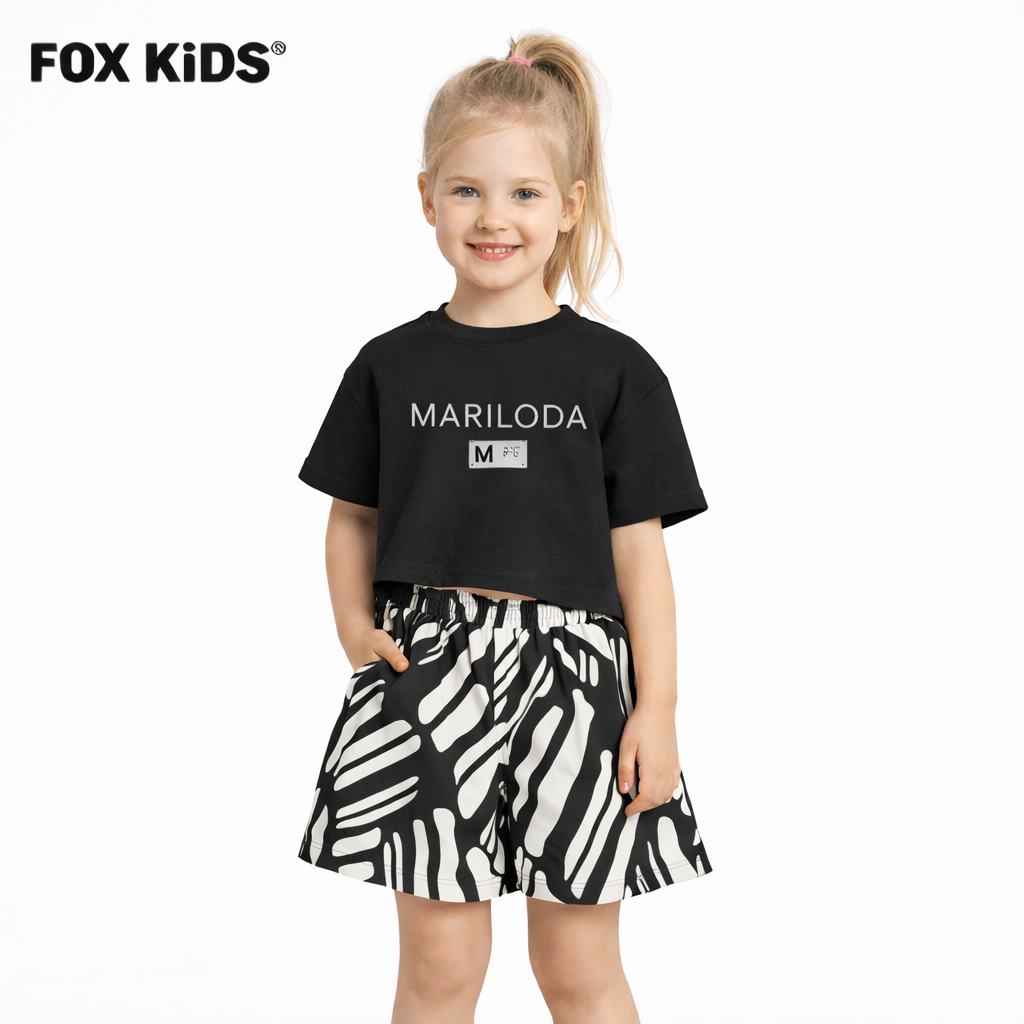 Pink girls' pajamas set from Fox Kids featuring a comfortable soft fabric and playful design, perfect for bedtime.