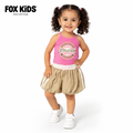 Pink girls' pajamas set by Fox Kids, featuring comfortable fabric and playful design for kids' sleepwear.
