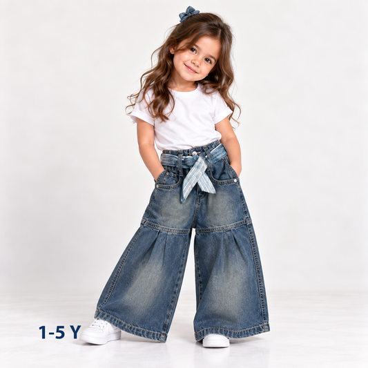High-Waist Wide-Leg Jeans