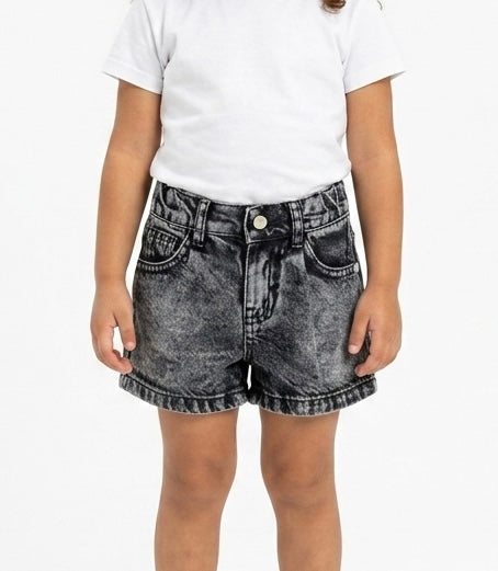 Girls' denim shorts by Fox Kids, featuring a stylish blue jean design, with visible pockets and casual fit.