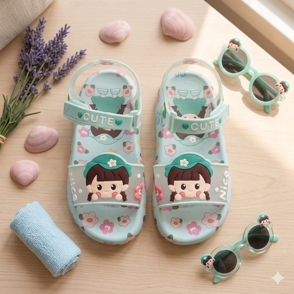 Imported girls' sandals