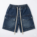 Boys' baggy denim shorts