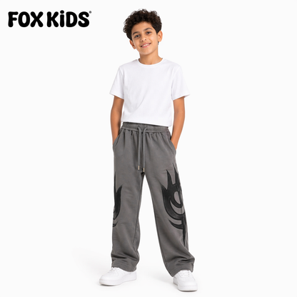 Cute Fox Kids children's pajama set with pink and white stripes, featuring a comfortable, soft fabric for kids' sleepwear.