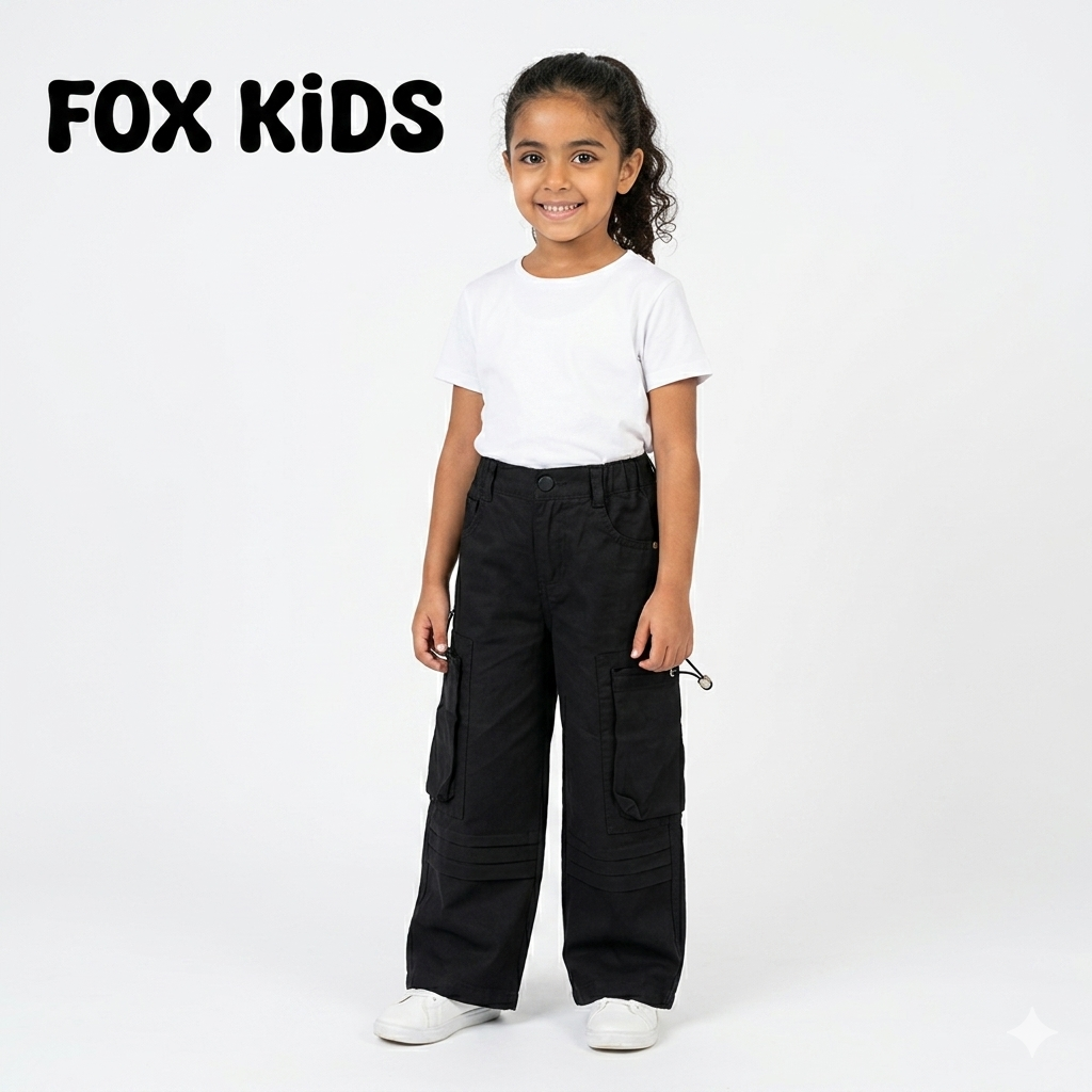 Pink girls' waterproof pants by Fox Kids, featuring a comfortable fit and durable water-resistant fabric for outdoor activities.