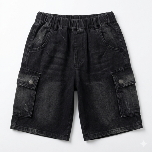 Imported boys' denim shorts