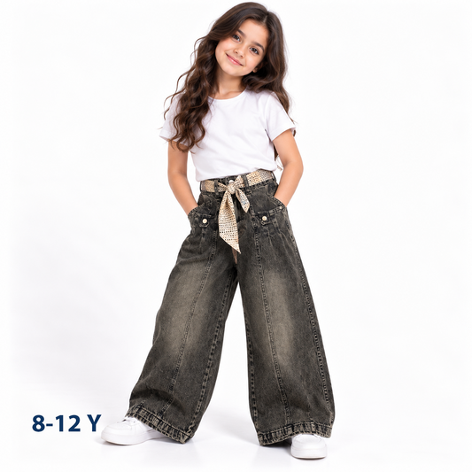 High-Waist Wide-Leg Jeans
