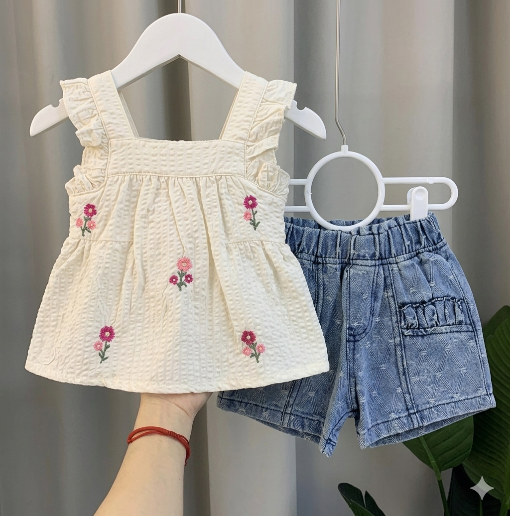 Cute baby girl clothing set from Fox Kids featuring a colorful, comfortable outfit for infants, perfect for everyday wear.