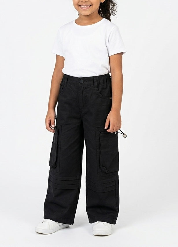 Pink girls' waterproof pants by Fox Kids, featuring a comfortable fit and durable water-resistant fabric for outdoor play.