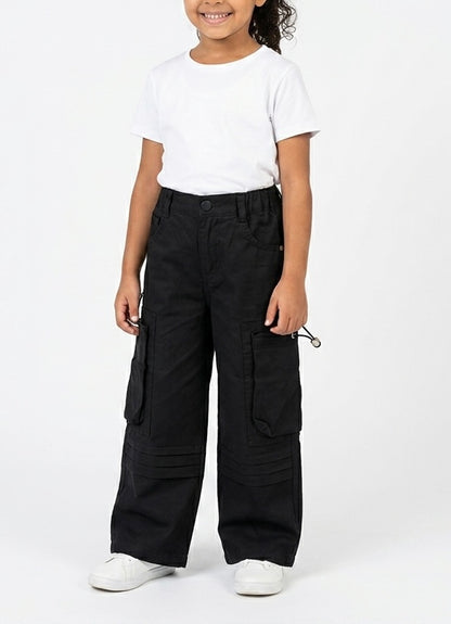 Pink girls' waterproof pants by Fox Kids, featuring a comfortable fit and durable water-resistant fabric for outdoor play.