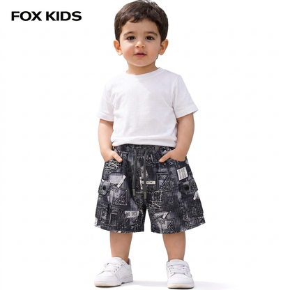 Baby boys' waterproof shorts by Fox Kids, made of lightweight fabric with elastic waistband for comfortable fit.
