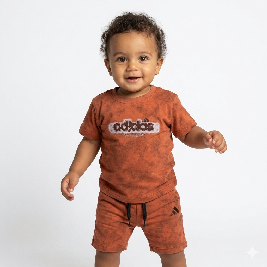 Fox Kids baby boy's undershirt with short sleeves, soft fabric, in light color, suitable for infants and young boys.