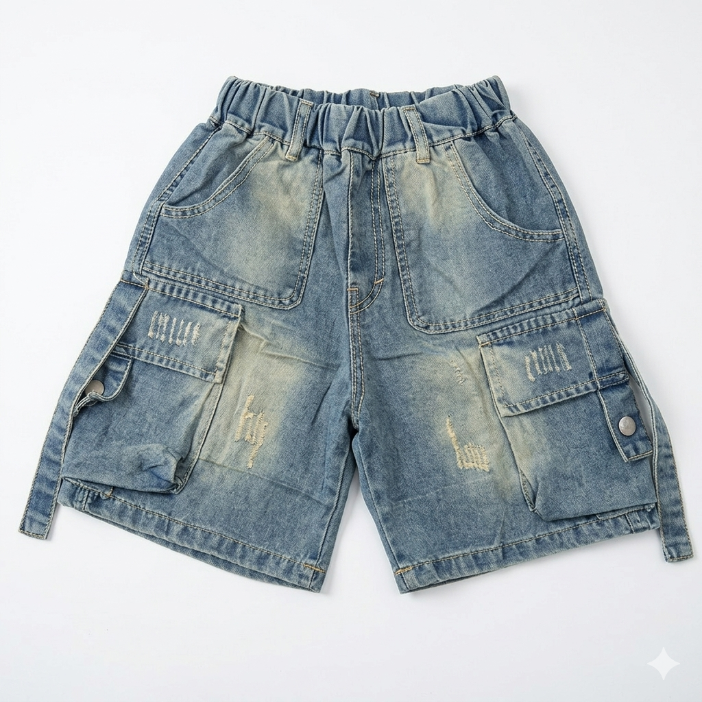 Boys' imported denim shorts