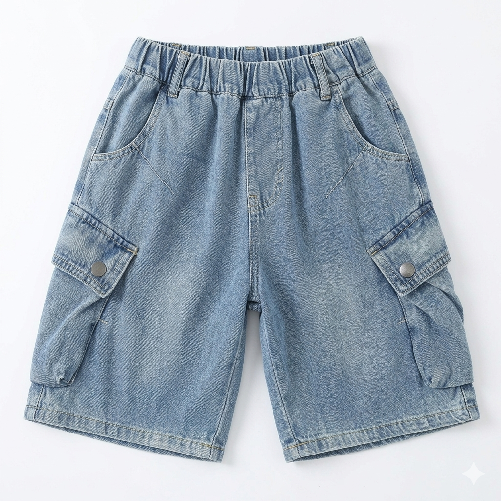 Imported boys' denim shorts