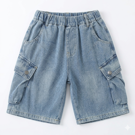 Imported boys' denim shorts