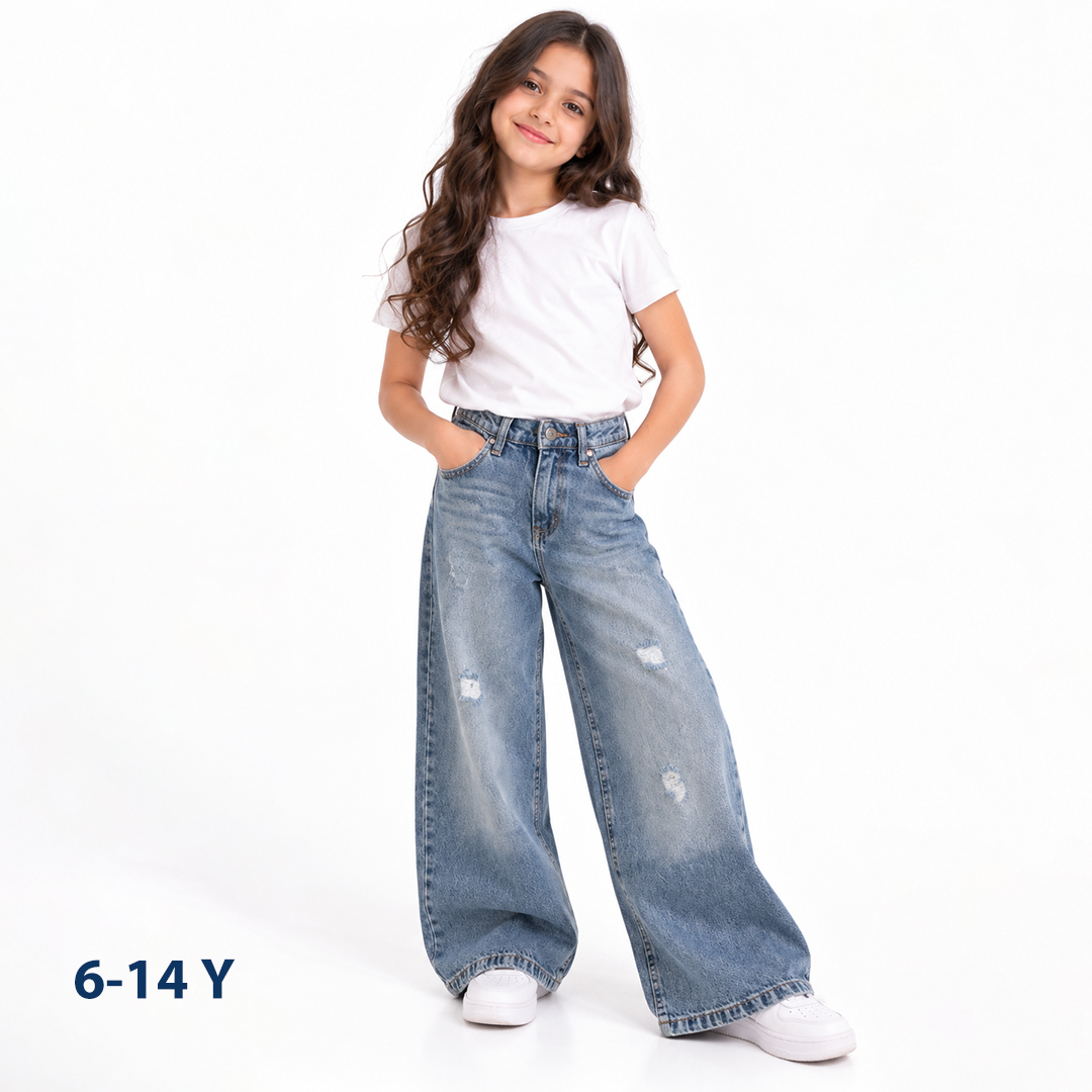 High-Waist Wide-Leg Jeans