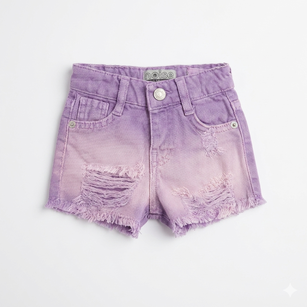 Girls' denim shorts