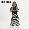 Cute girls' cotton socks by Fox Kids featuring colorful patterns and comfortable fit for everyday wear.