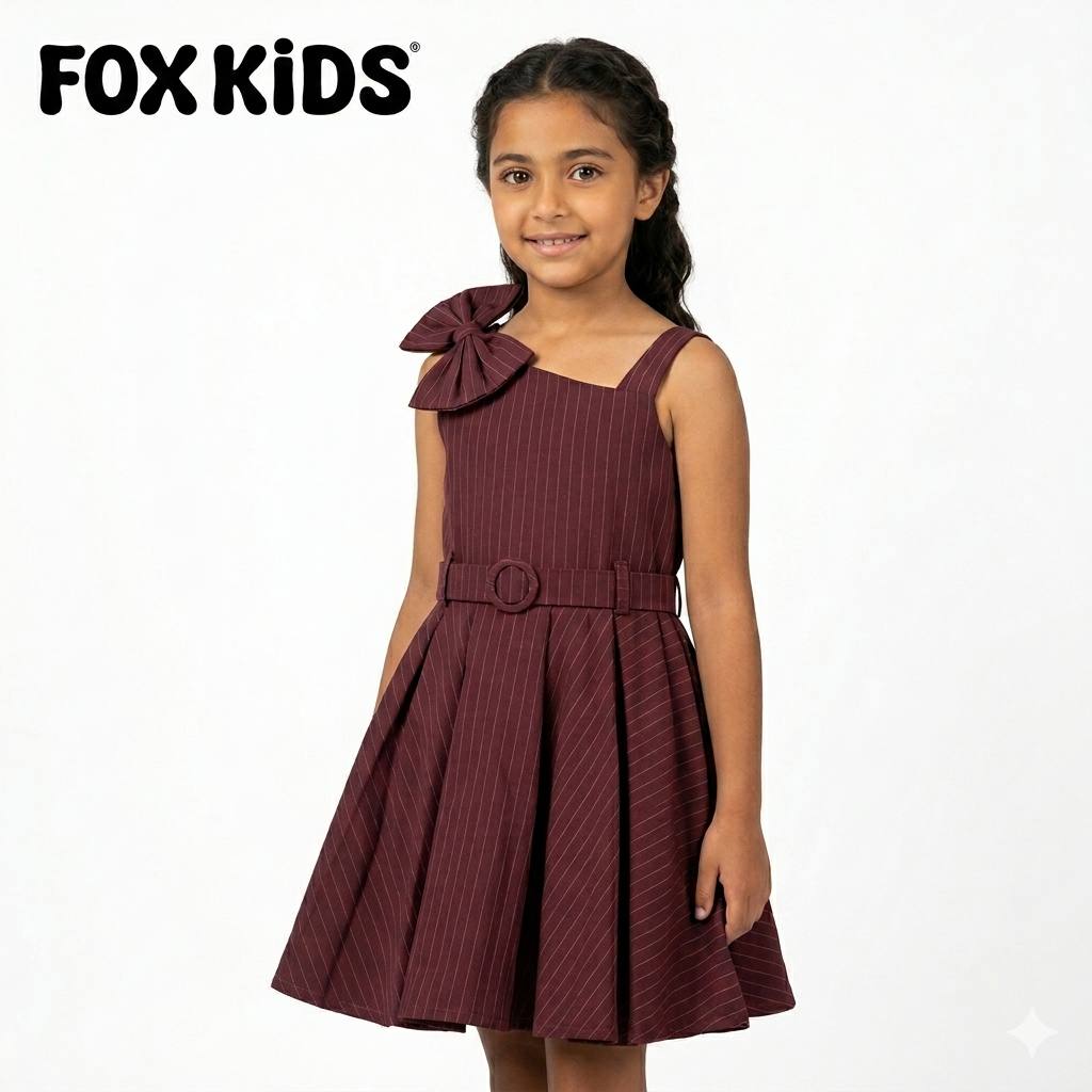 Colorful girls' dress by Fox Kids featuring a playful design, suitable for children and perfect for casual or special occasions.