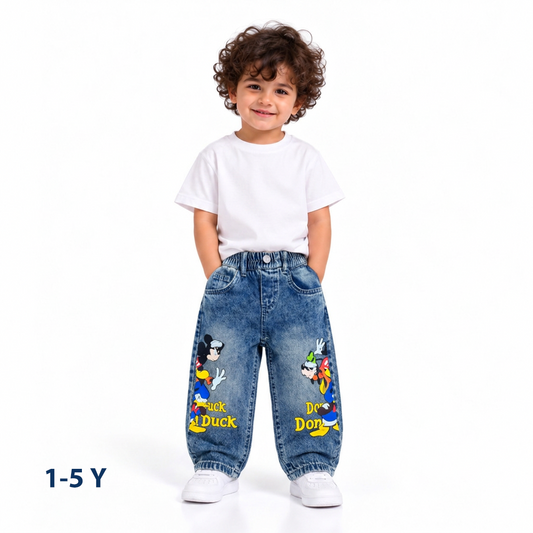 Wide leg jeans pants