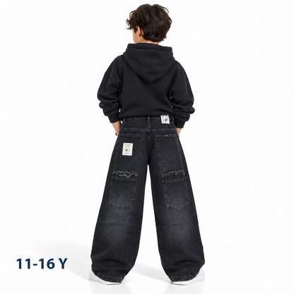 Wide leg jeans pants boys