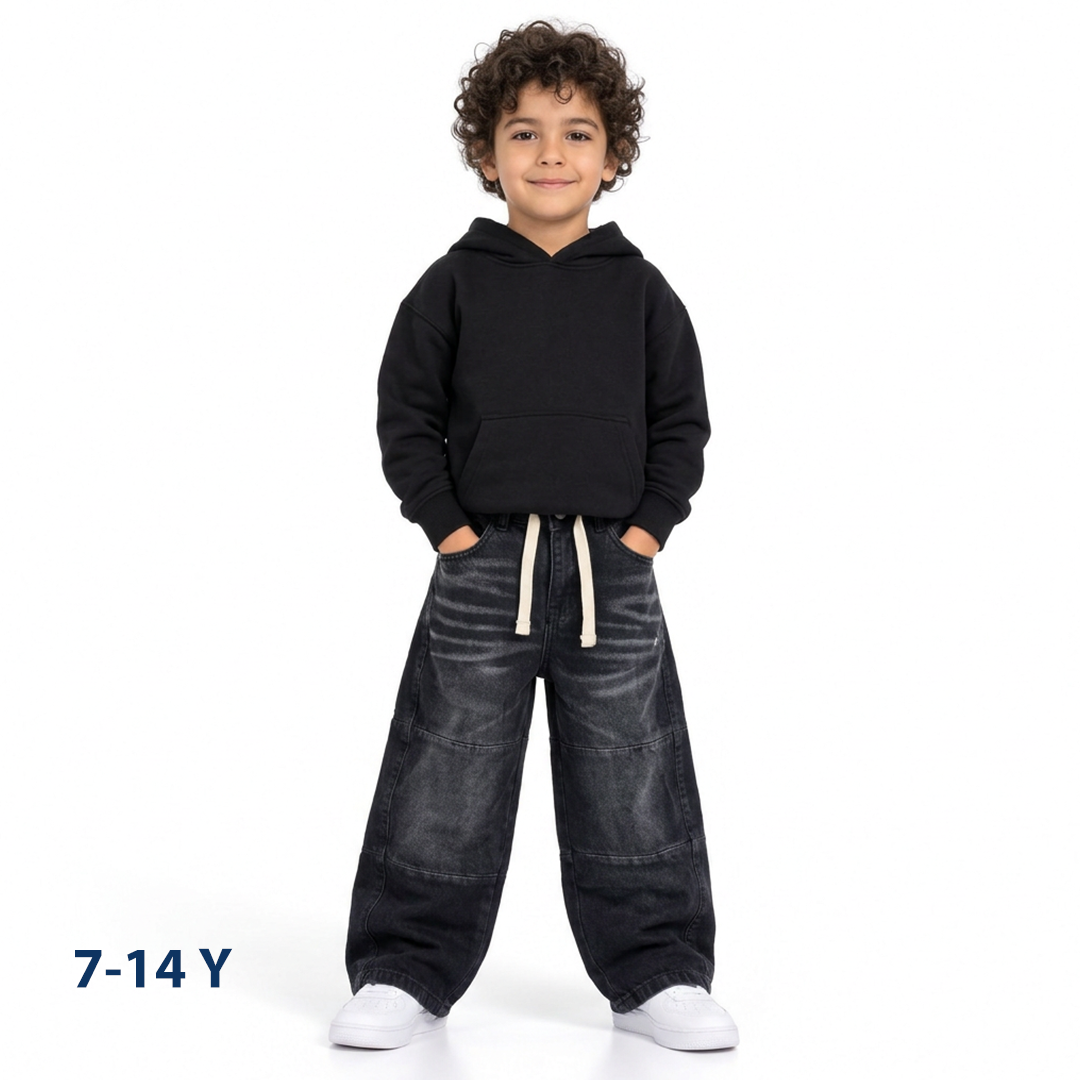 Wide leg jeans pants boys