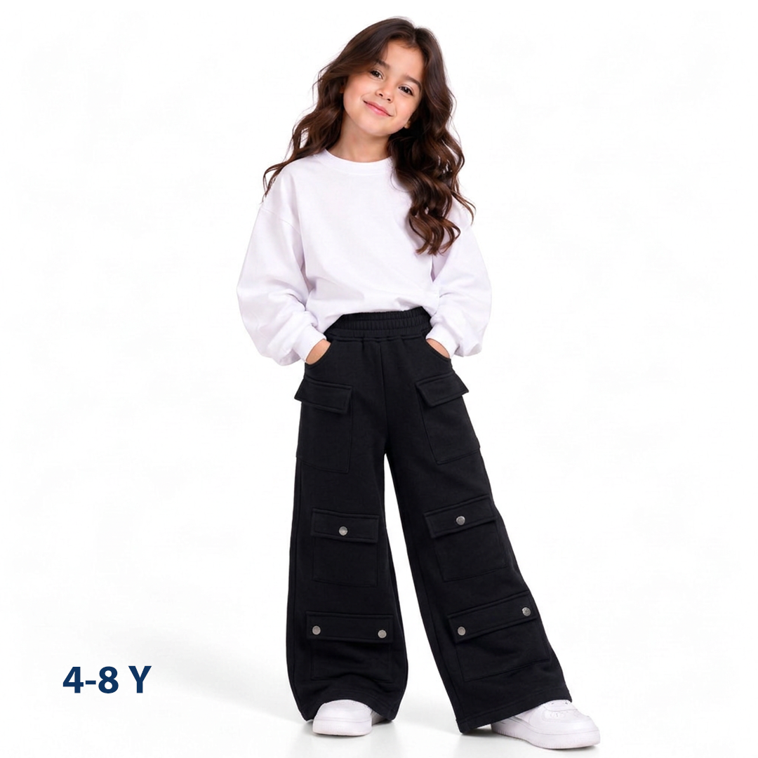Girls Sweatpants wide leg