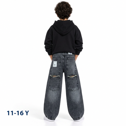 Wide leg jeans pants boys