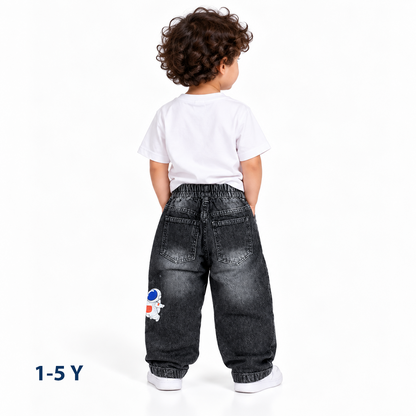 Wide leg jeans pants boys