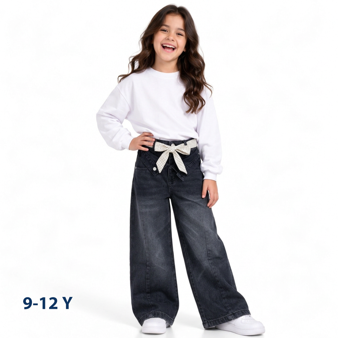 Wide leg jeans pants girls