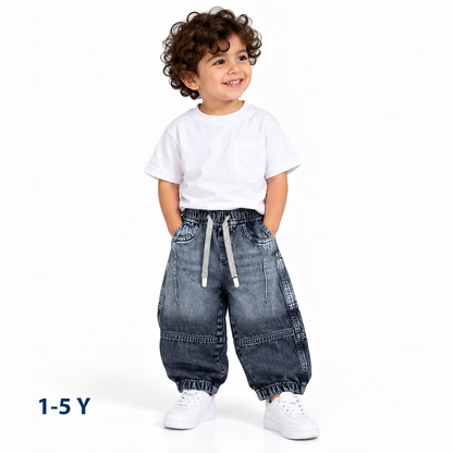 Wide leg jeans pants boys