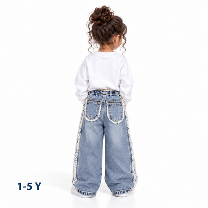 Wide leg jeans pants girls