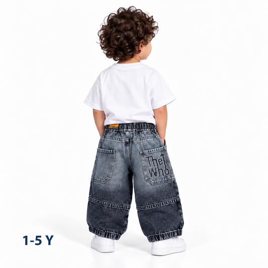 Wide leg jeans pants boys