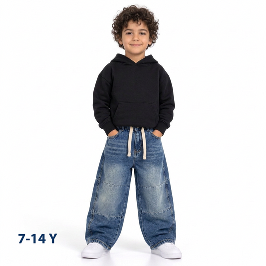 Wide leg jeans pants boys